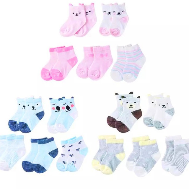Sét 5 đôi tất thu cao cổ cho bé ấm áp
