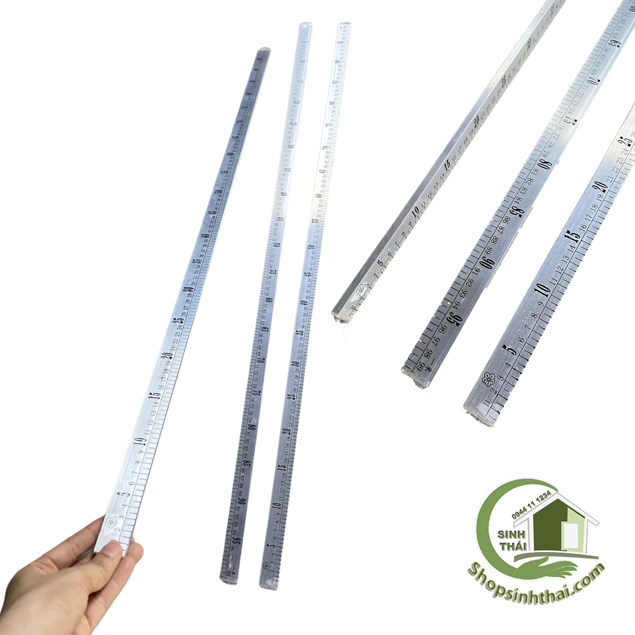 [HCM]Thước nhôm đo đồ đạc thước dài 1 mét ( 100cm ) - bản rộng 25cm x dày 7mm