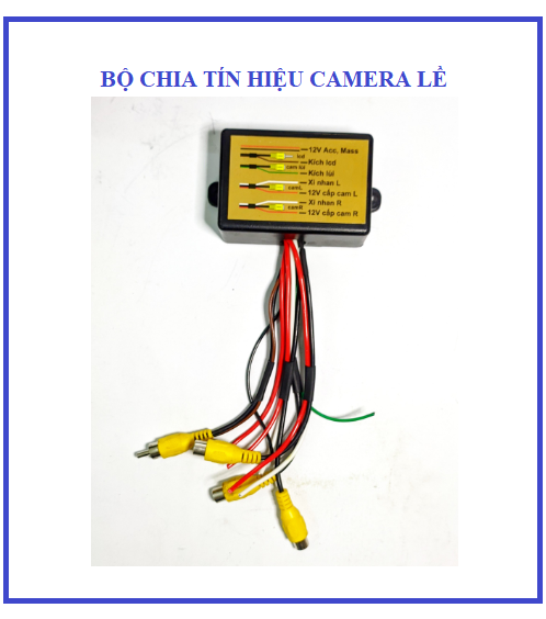 BỘ CHUYỂN ĐỔI TÍN HIỆU 02 CAMERA CẶP LỀ XE HƠI