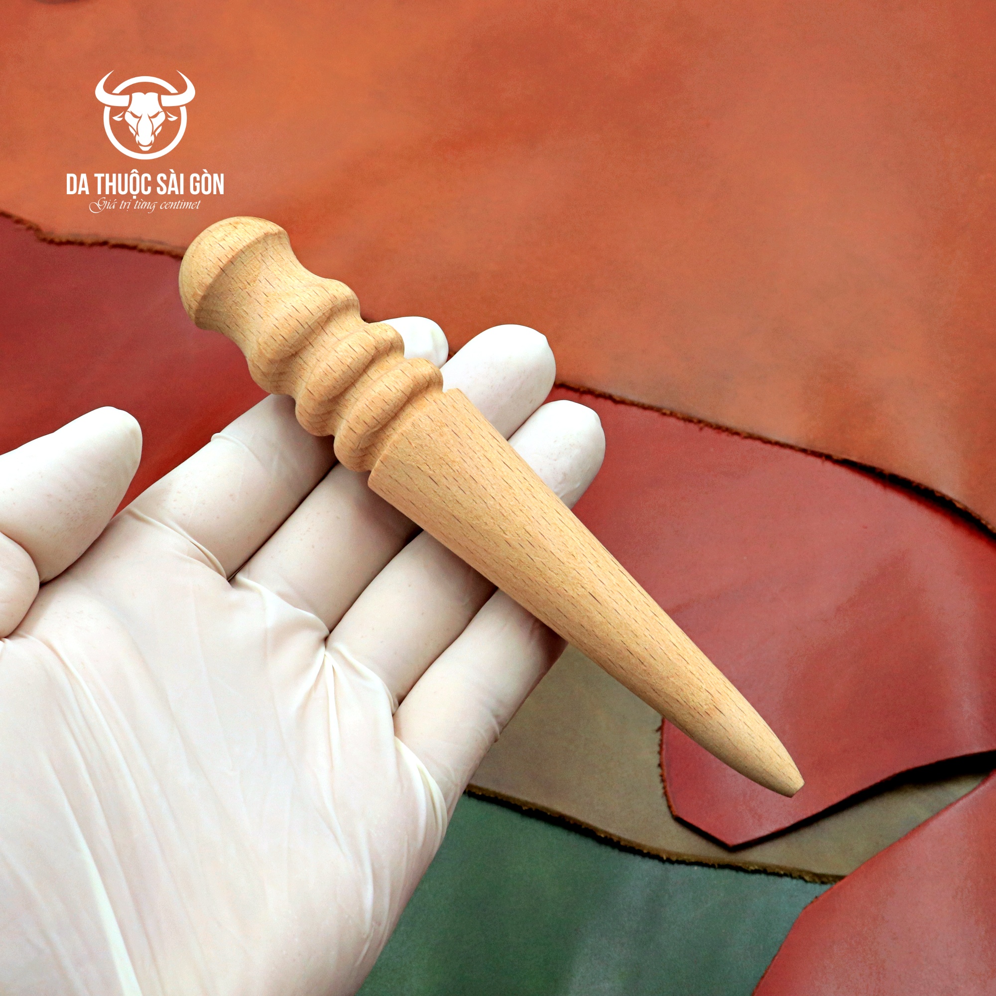 Cây đánh cạnh bằng gỗ cao cấp - Da Thuộc Sài Gòn hướng dẫn - Cách làm đồ da handmade