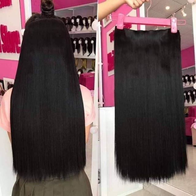 Tóc giả nữ kẹp ❤️ FREESHIP ❤️❤️ kẹp thẳng dài 60cm