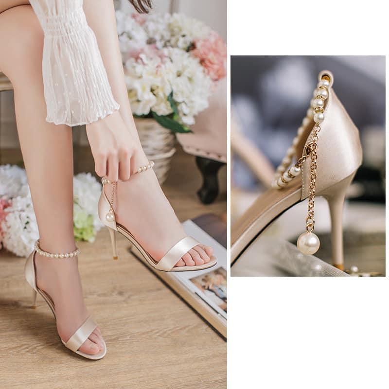 GIÀY CAO GÓT 7 PHÂN GÓT NHỌN QUAI NGỌC MẢNH