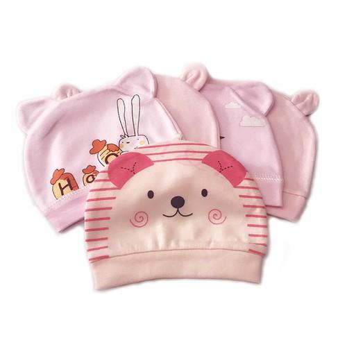 [HCM]Set 02 nón cotton sơ sinh Cho bé