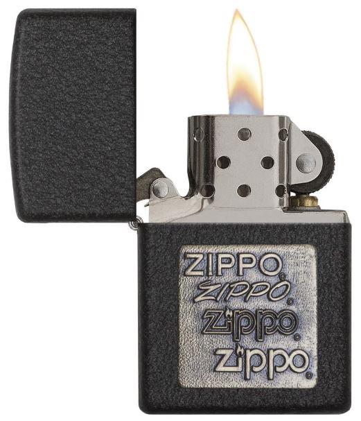 Zippo 362 - Zippo Brass Emblem Black Crackle