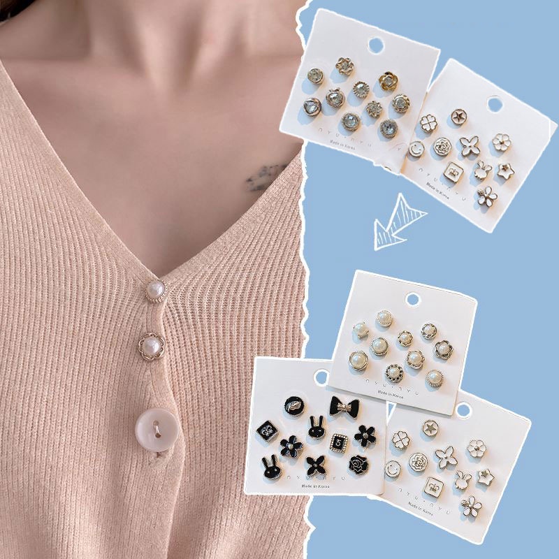 Set 10 Ghim Cài Mini Siêu Dễ Thương (Set of 10 Super Cute Mini Pins)