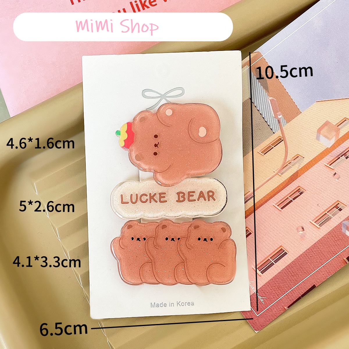 Set Kẹp Tóc Dễ Thương Cho Bé Gái Phong Cách Hàn Quốc