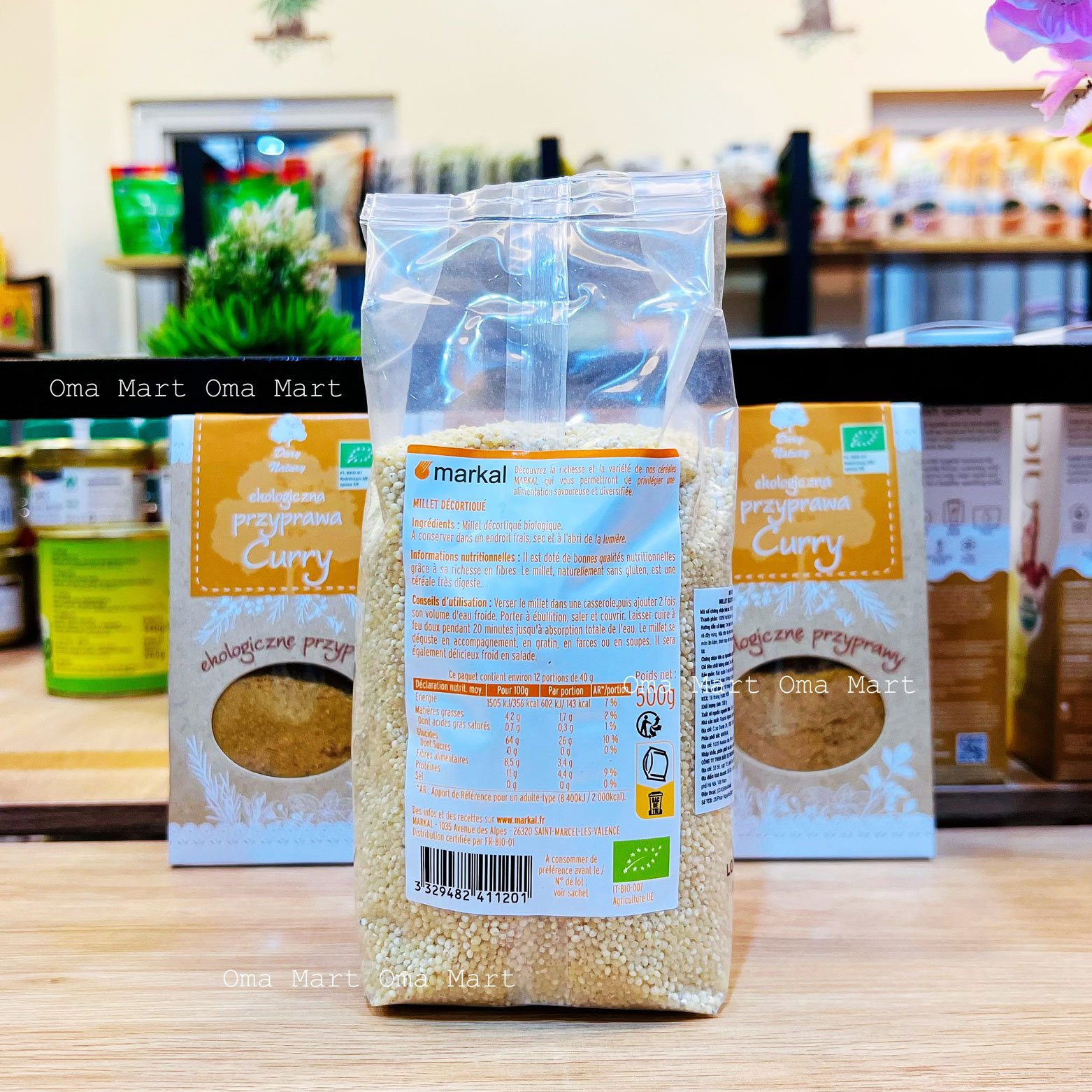 Millet seed organic shelling MARKAL 500g