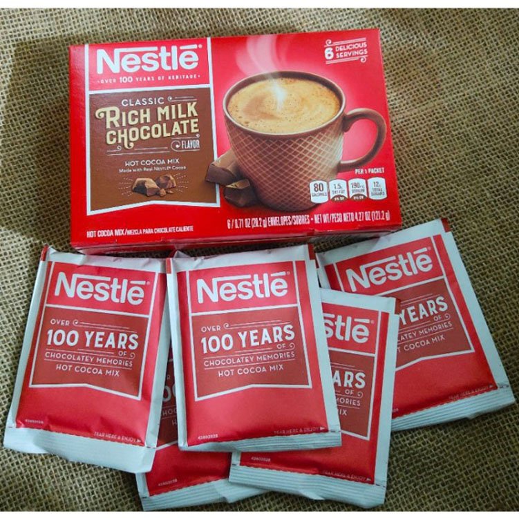 Bột cacao Nestle Rich Milk Chocolate Mỹ
