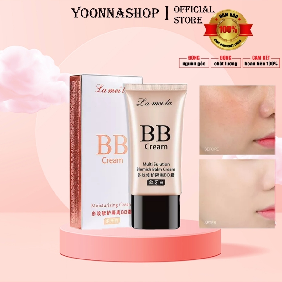 Kem nền che khuyết điểm - kem nền bb cream tone trắng sáng