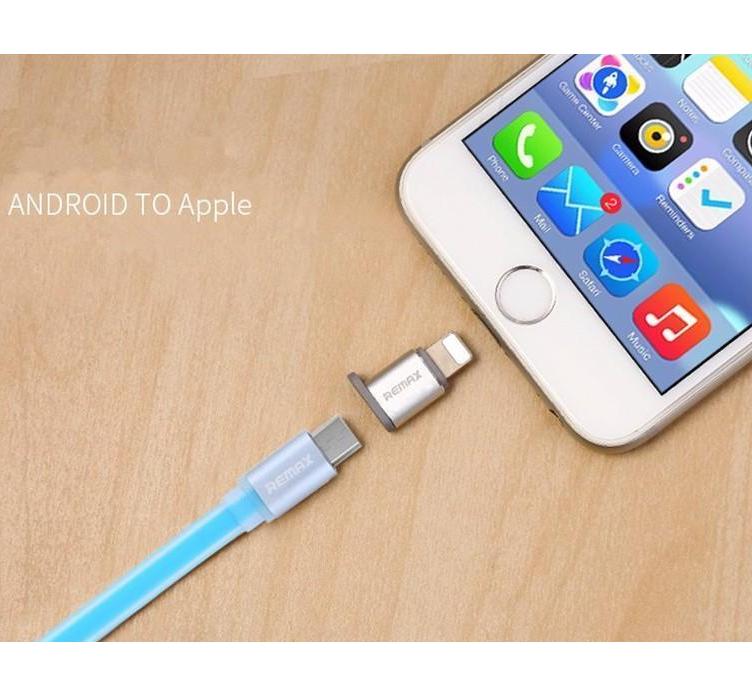 [HCM]Đầu chuyển đổi Cổng Micro USB sang cổng Lighning Remax RA-USB2