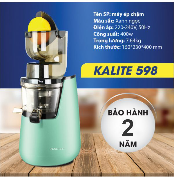 [KALITE KL-598] Máy ép chậm Kalite KL 598