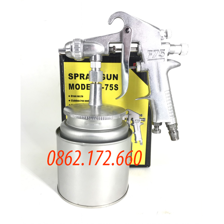 [HCM]MÁY PHUN SƠN F75S BÌNH DƯỚI