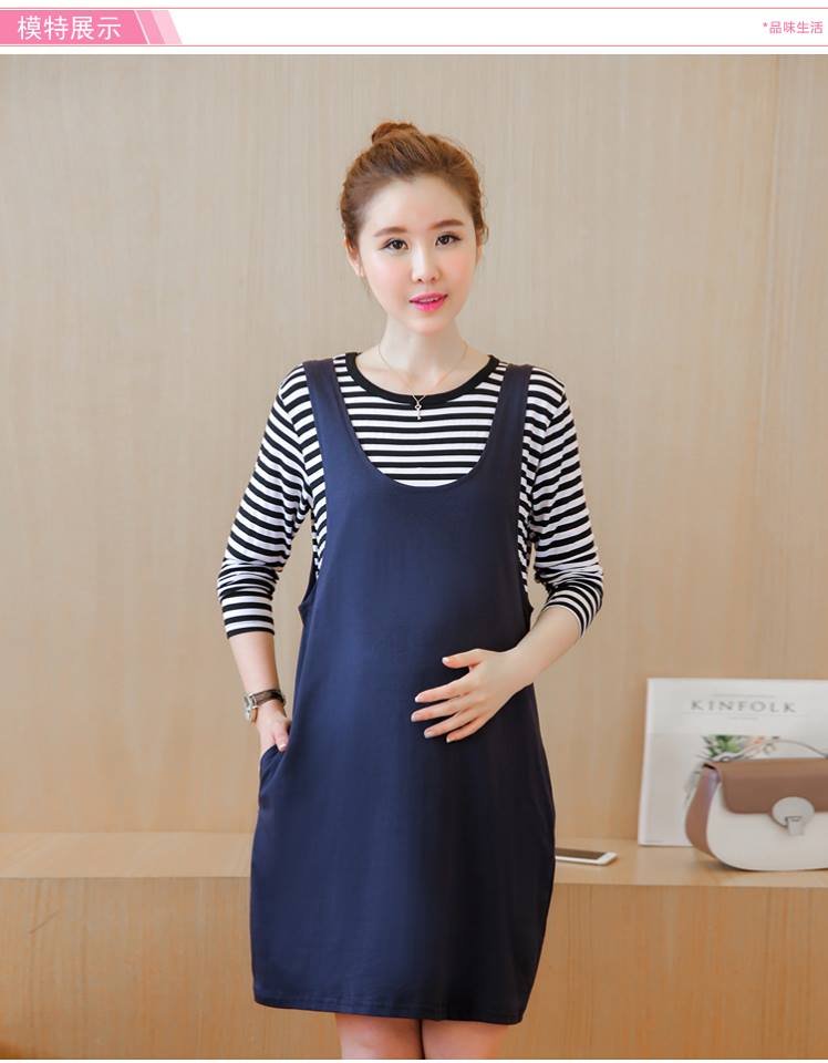 Sét Yếm Bầu Suông Xanh (kèm áo rời)-MYC_1082