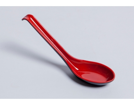 Muỗng Cơm Nhựa 2 Lớp Đỏ Đen- 10 Cái