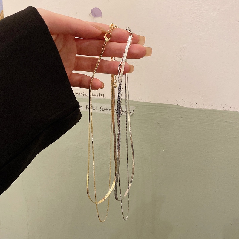 Dây ChuyềN Nữ, VòNg Cổ Titan Choker 2 LớP Basic Cá TíNh, Dễ PhốI Đồ Dcn005