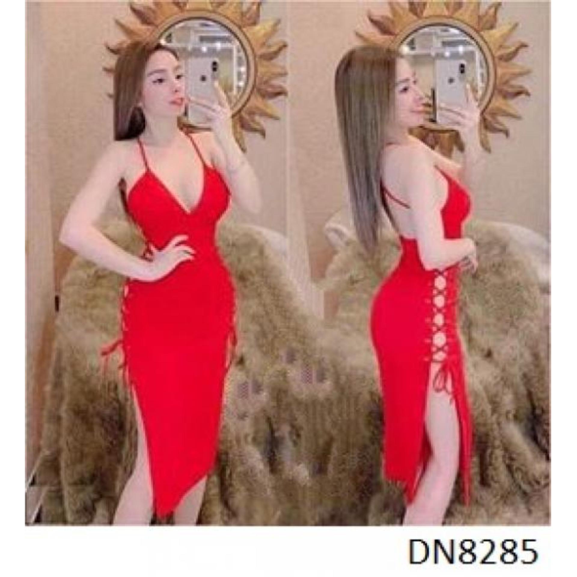 Đầm body đan dây hở ngực sexy