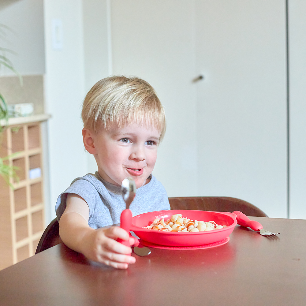 Bộ thìa nĩa ăn dặm cho bé Easy Grip Marcus & Marcus, từ 3 tuổi - Marcus