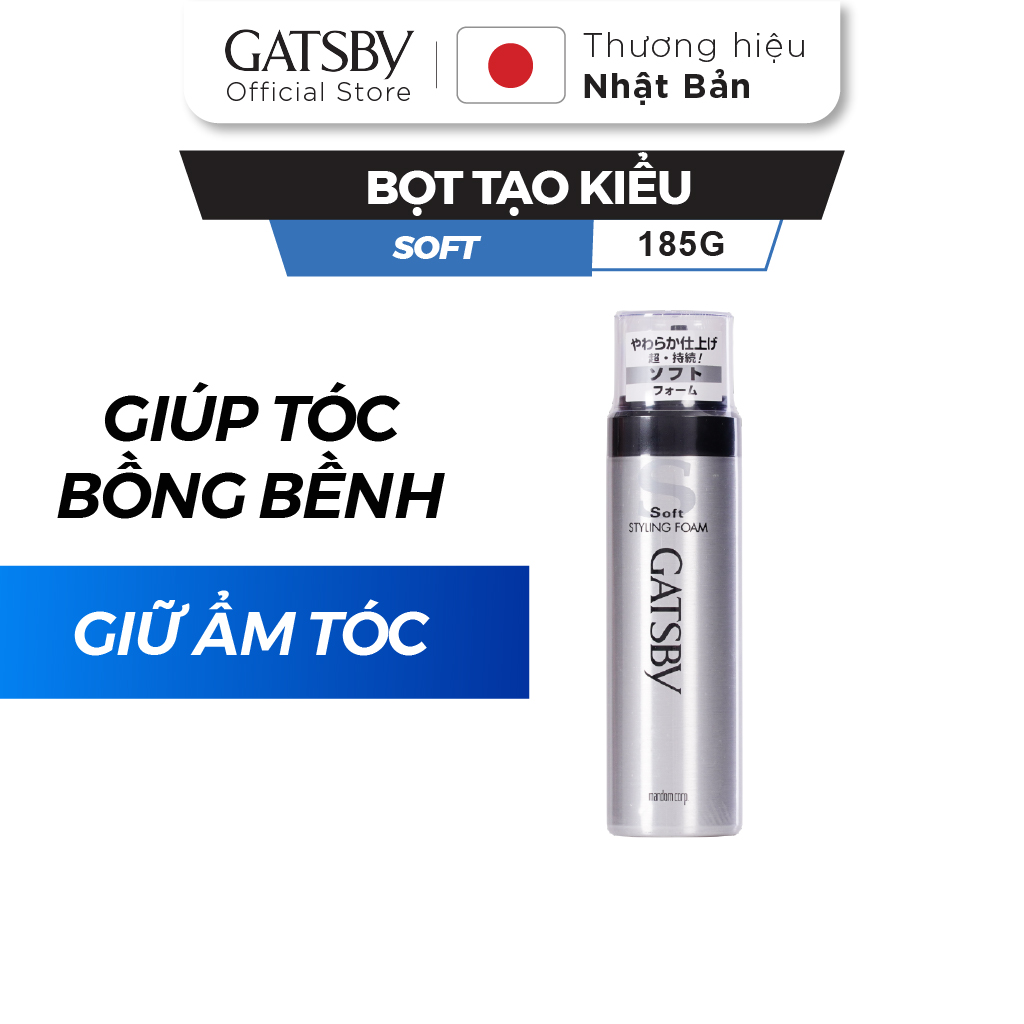 Bọt tạo kiểu tóc GATSBY SOFT STYLING FOAM N 185g