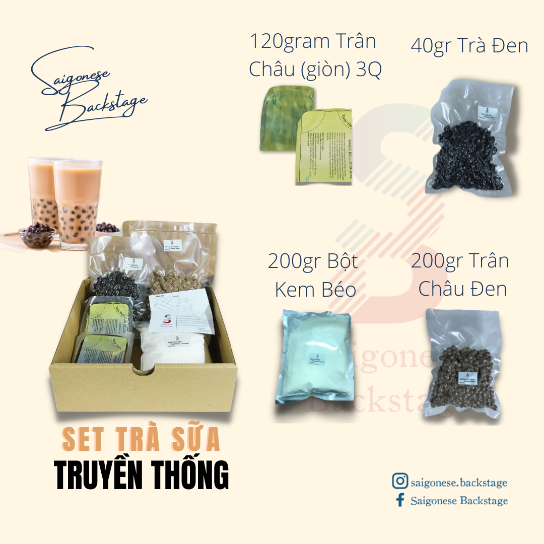 [HCM] SET TRÀ SỮA TRUYỀN THỐNG TỰ NẤU (6-8 người dùng)