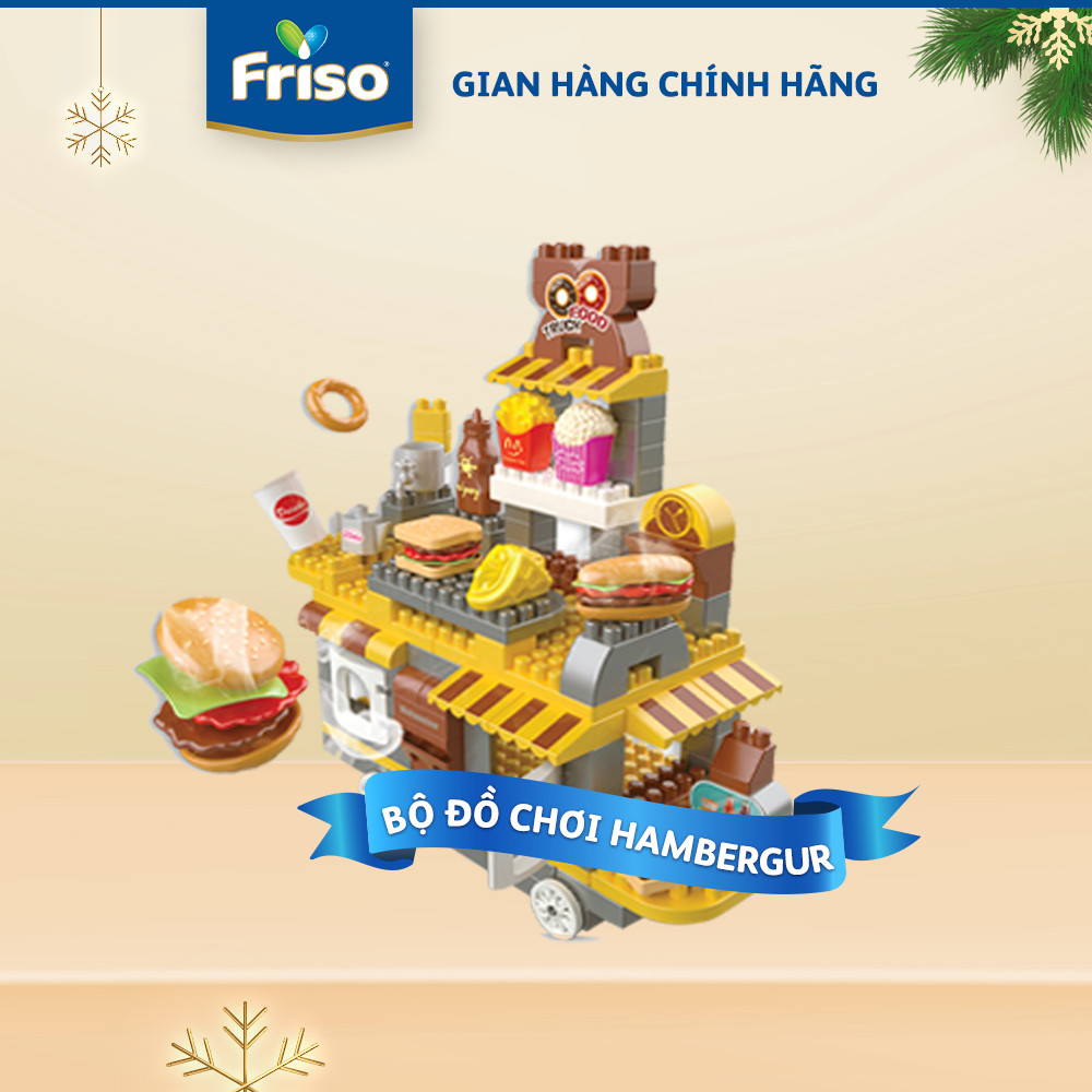 Bộ đồ chơi xếp hình LEGO hamburger quà tặng từ FRISO