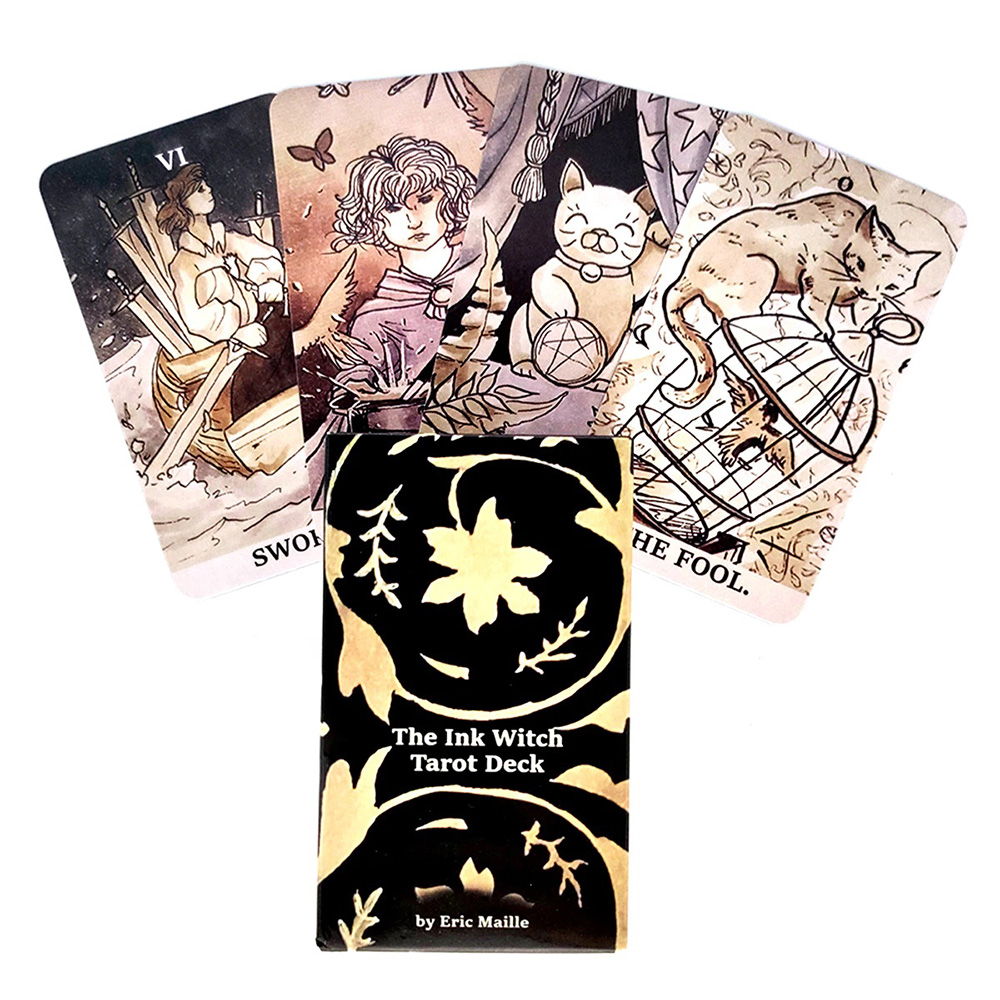 Bài Tarot Ink Witch Tarot Tặng Đá Thanh Tẩy