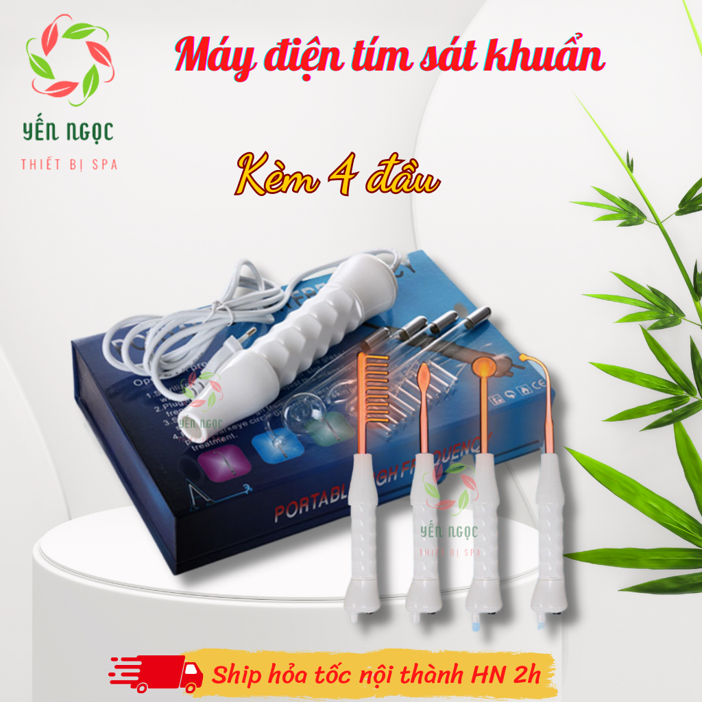 Máy điện tím sát khuẩn, kháng viêm sau nặn mụn, dùng cho spa
