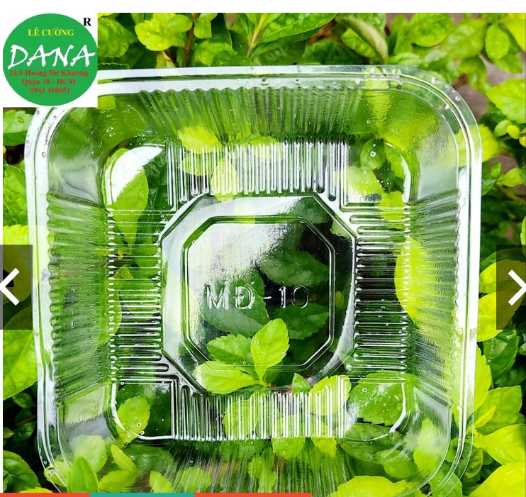 Khay trung thu số 10 vuông 200g gồm 50 khay