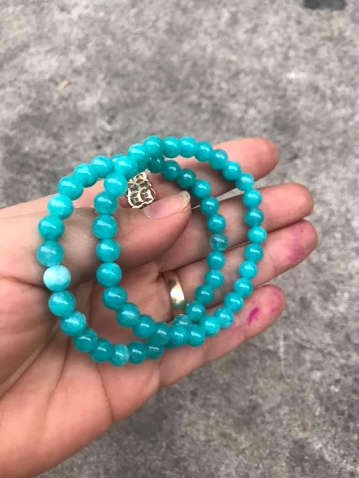 [HCM]COMBO 2 VÒNG TAY AMAZONITE 6LY