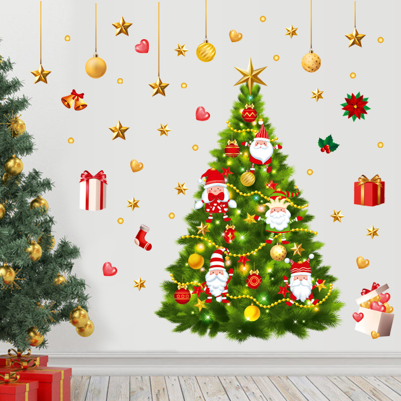 Decal dán tường Cây Noel