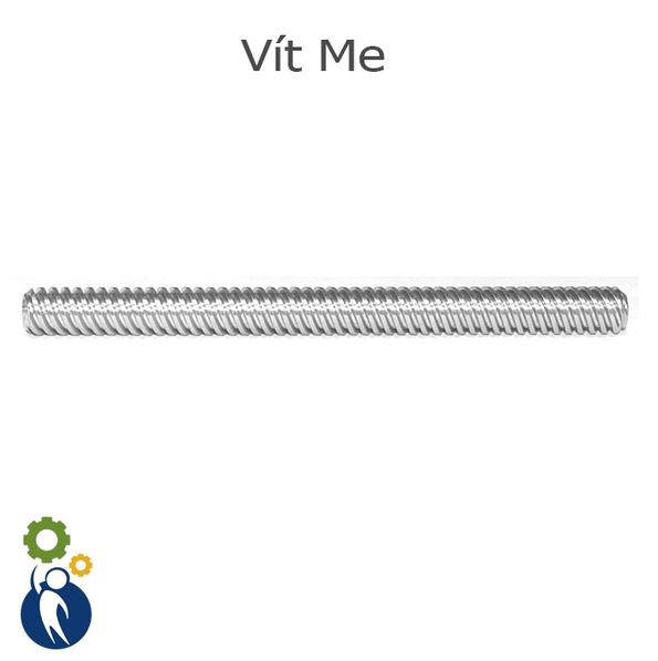 Thanh Vít Me Bước 8 đường kính thanh 8mm dài 30cm (không kèm đai ốc)