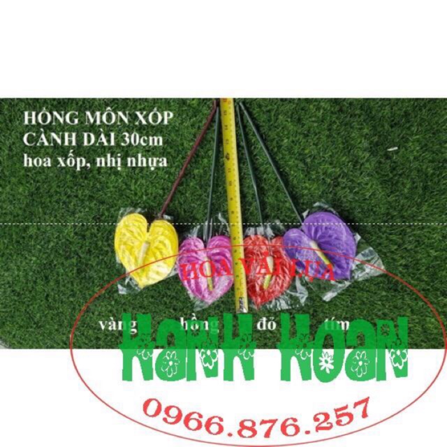 Combo 10 lá hồng môn - hoa giả