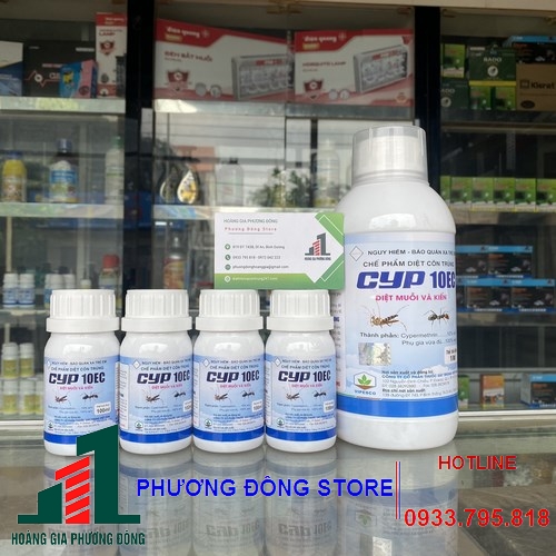 Thuốc diệt muỗi kiến gián CYP 10EC - Chai 1 lít