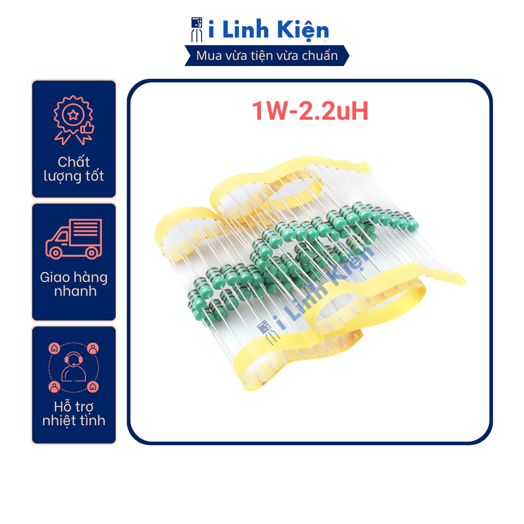 Cuộn cảm vạch 1w 0510 2.2uh đóng dây túi 10 chiếc.