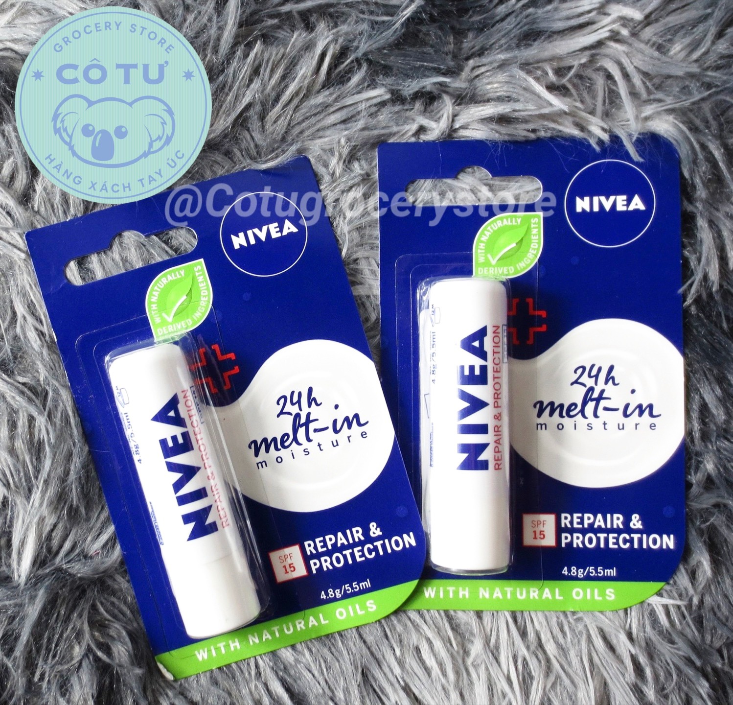 Son Dưỡng Nivea Nhiều Loại (Hàng Úc) 4,8G