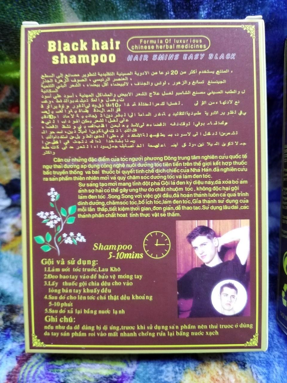 [HCM]Dầu gội là đen hộp 2 gói Fast Magic - PN