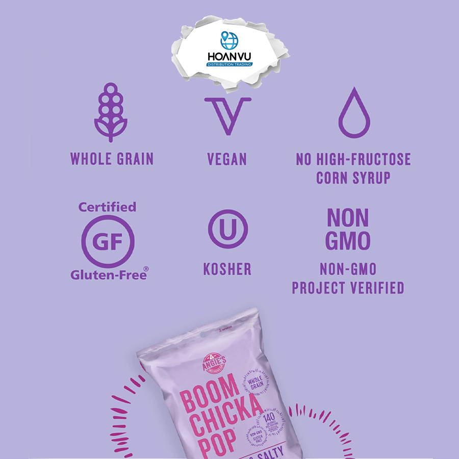 Bắp rang bơ mặn ngọt Angie's Boom Chicka Pop (709g)