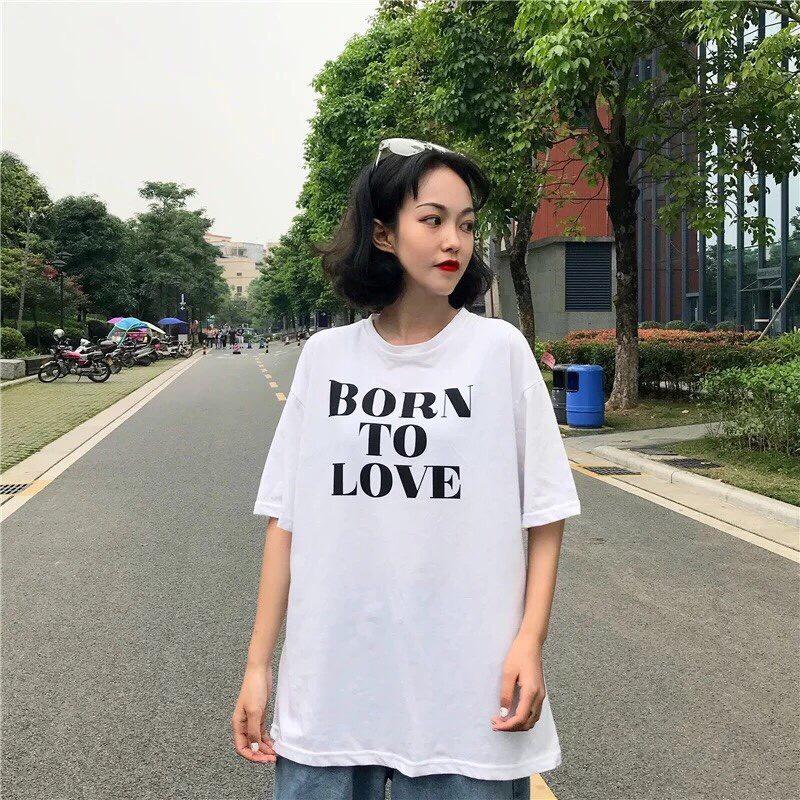 [HCM](có big size) Áo thun nam nữ born to love