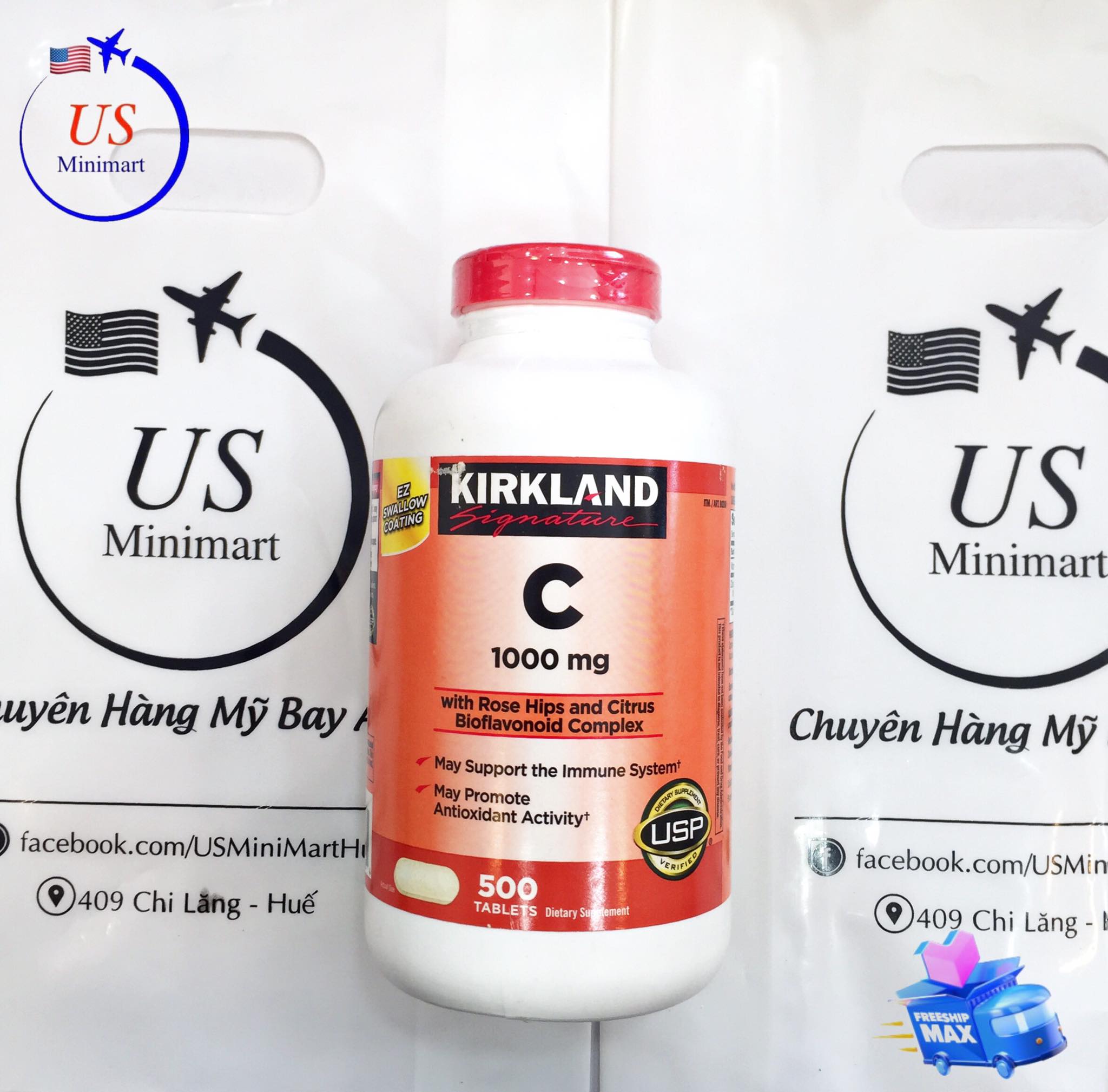 Vitamin C 1000mg Kirkland (500 viên) - US Minimart