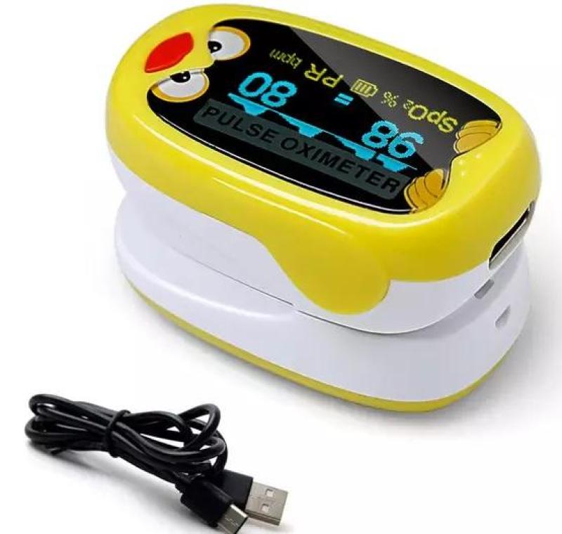 Máy Đo SPO2 Kẹp Ngón Tay Trẻ Em Có Sạt Pin PULSE OXIMETER K1 (Vàng) bán chạy