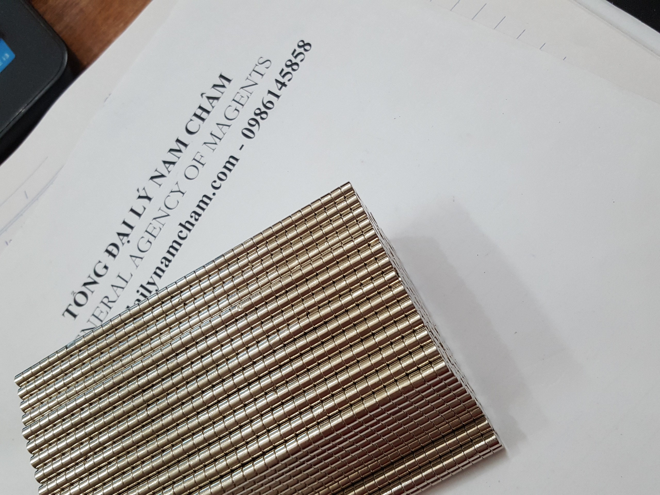 50 viên nam châm đất hiếm 4x5mm