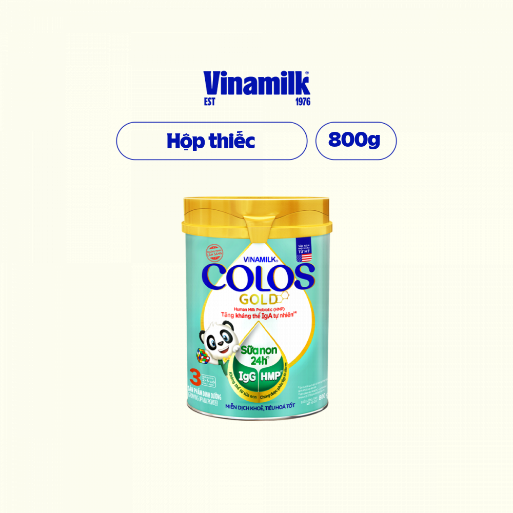 Sữa bột Vinamilk ColosGold 3 800g cho trẻ từ 2 - 6 tuổi