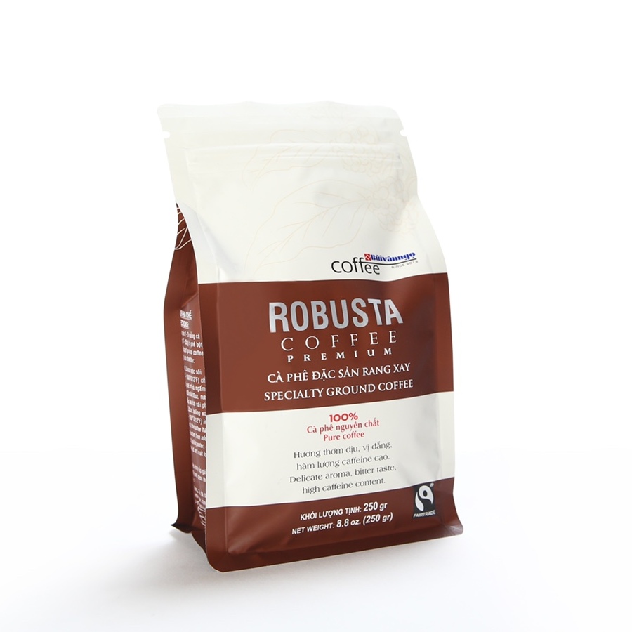 Cà phê đặc sản rang xay ROBUSTA 250gram Bùi Văn Ngọ Coffee