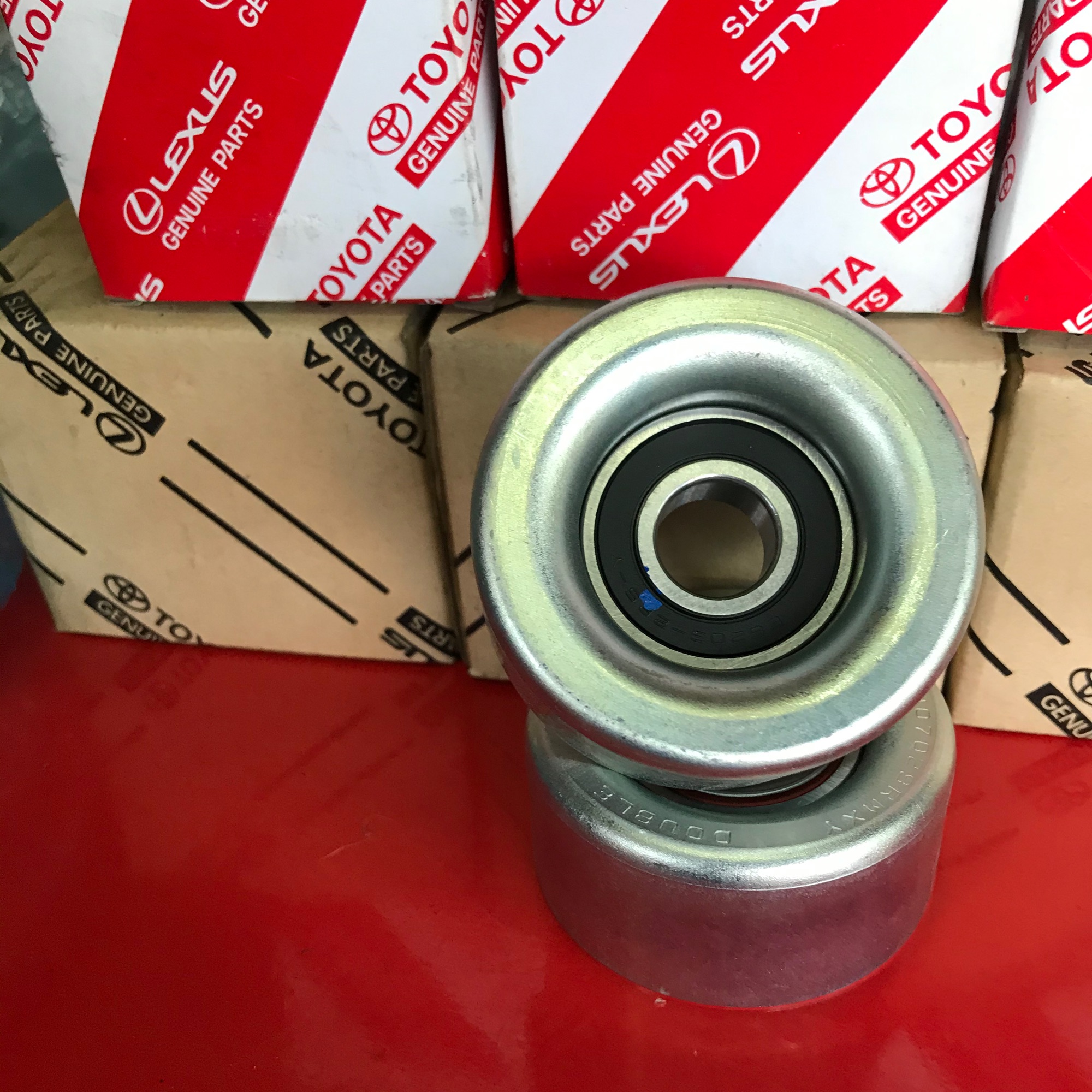 [HCM]Bạc đạn pulley tăng dây curoa Toyota Innova lổ 17 li