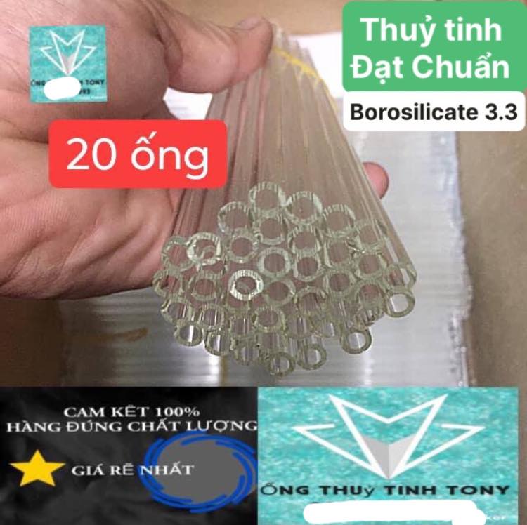 Ống thủy tinh LOẠI 1, COMBO 3O.ống  [ 3O,2O,1O,ỐNG]