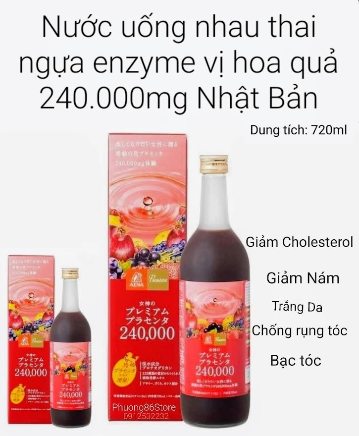 Nước Uống Collagen Enzyme Vị Hoa Quả 240