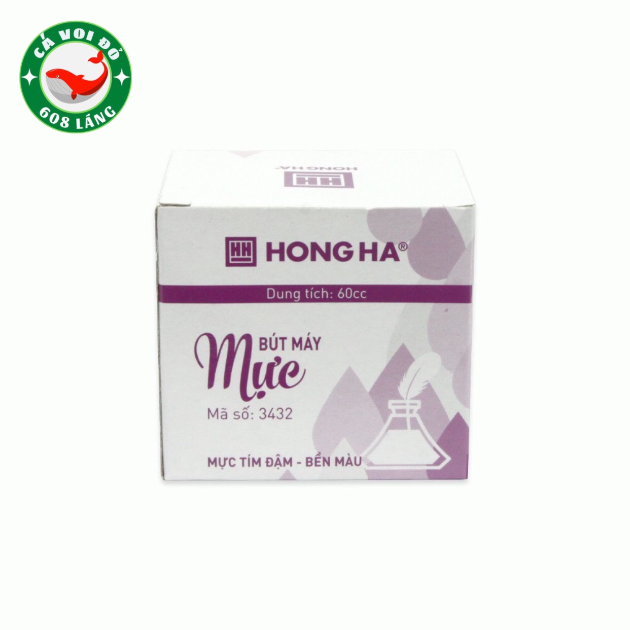 Mực bút máy Hồng Hà (3432) Xanh đen/Tím đậm