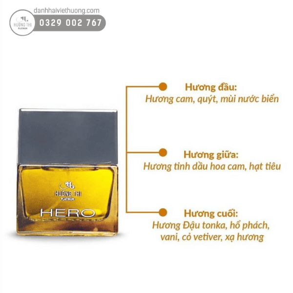 Huong Thi HERO Men's Perfume (50ml bottle)