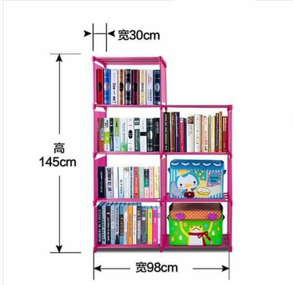 [HCM]Kệ sách 2 buồng 7 ngăn