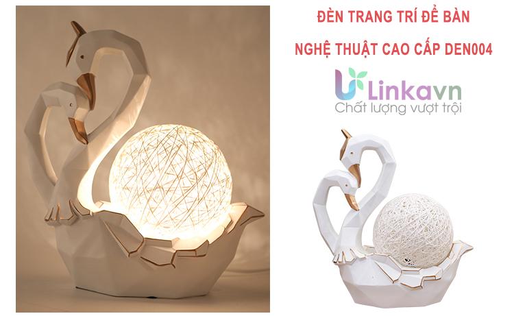 Đèn ngủ trang trí nghệ thuật cao cấp DEN004 – Mô hình đôi thiên nga