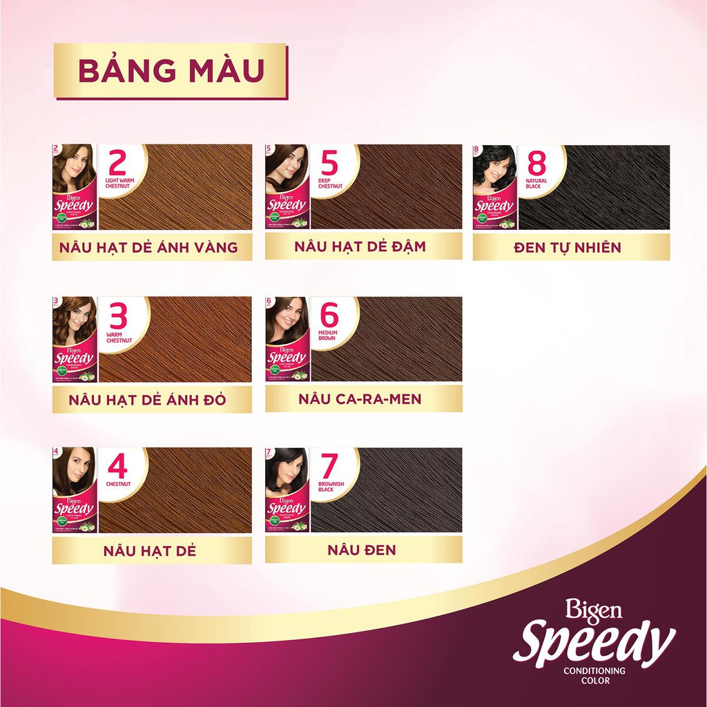 [HCM]Thuốc Nhuộm Bigen Speedy Medium Brown 06 - Nâu Ca-Ra-Men ( 80G )